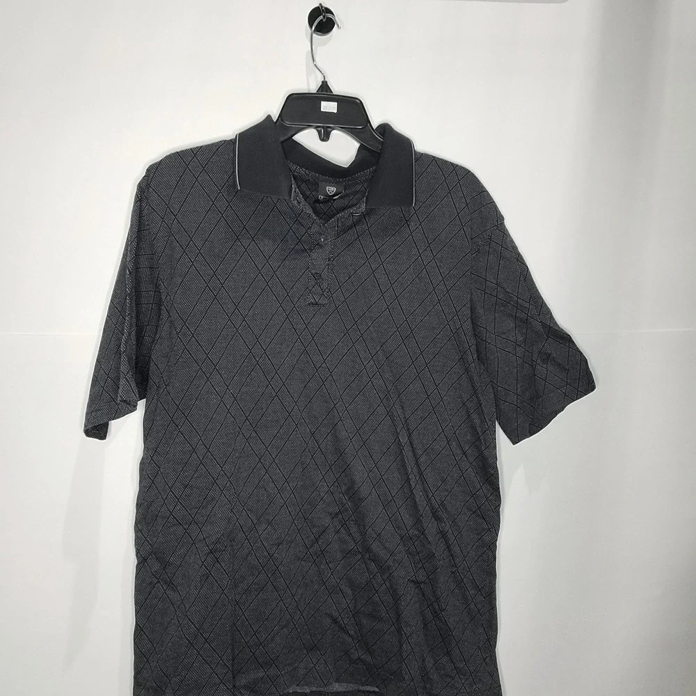 Mens Nike Golf Polo,‎ Black/gray, size Medium